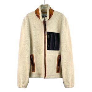 Loewe Beige shearling-lined leather jacket